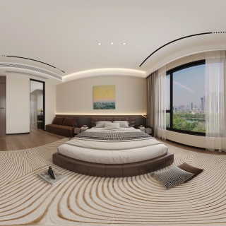 现代三楼套房全景