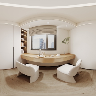 现代衣帽间全景