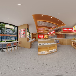 现代羊肉店全景
