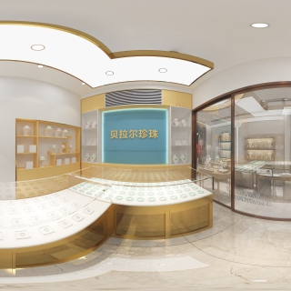 现代珠宝店全景