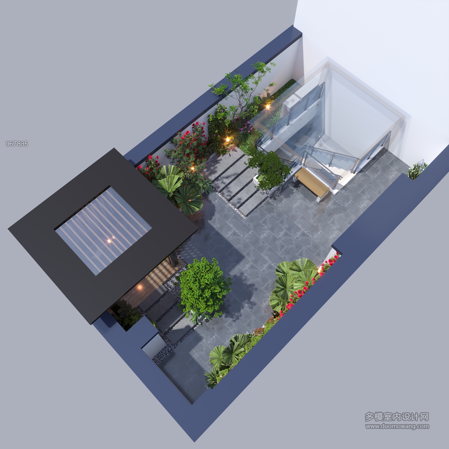 马工一层花园鸟瞰
