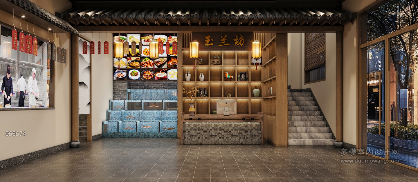 中餐厅大厅前台