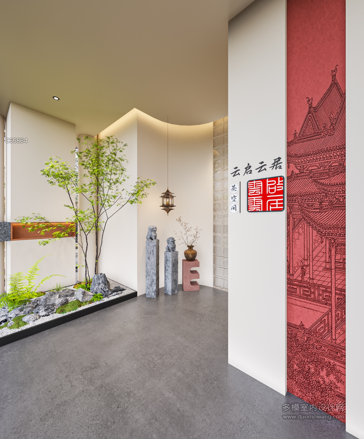 诧寂风走廊小景单张