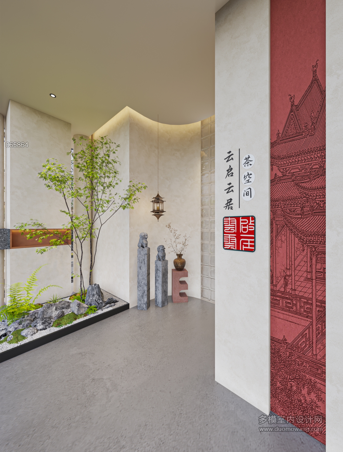诧寂风走廊小景单张