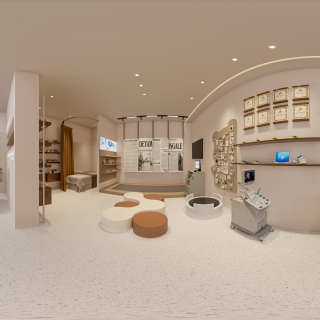 现代店铺全景