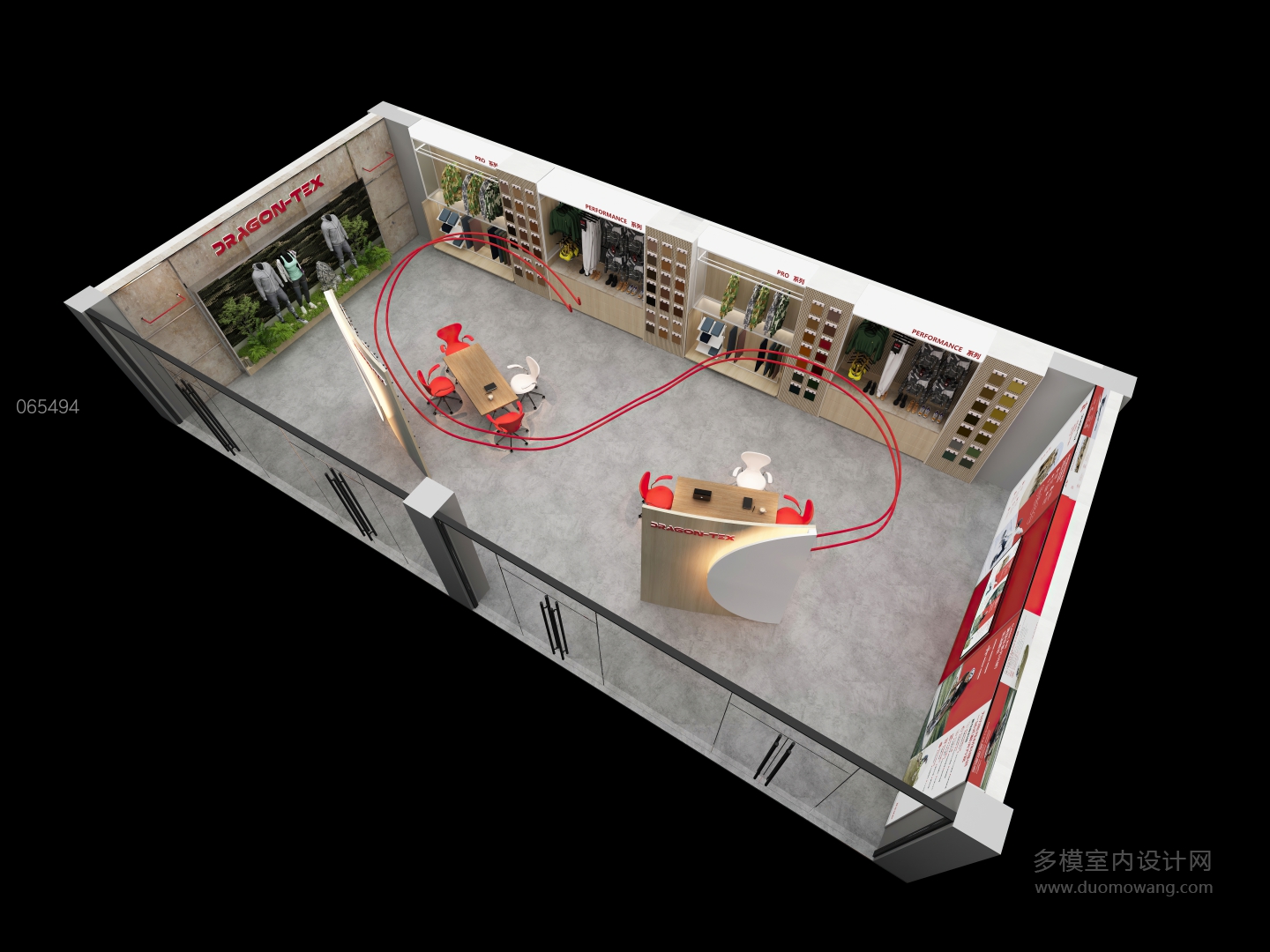 现代纺织展厅鸟瞰 (1)