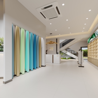 现代方案一层展厅一