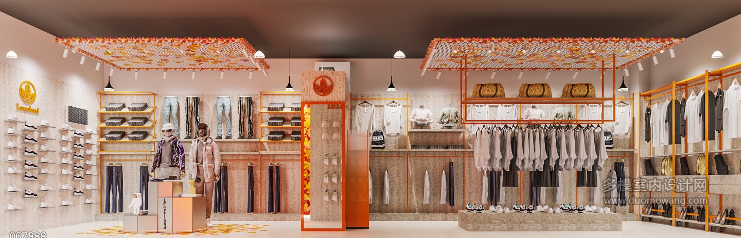 现代服装店单张2