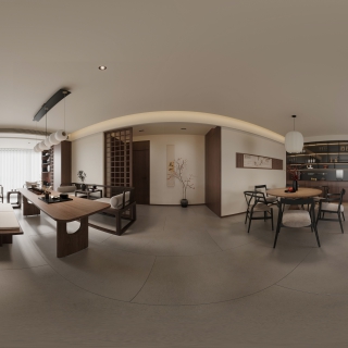 新中式客餐厅全景2
