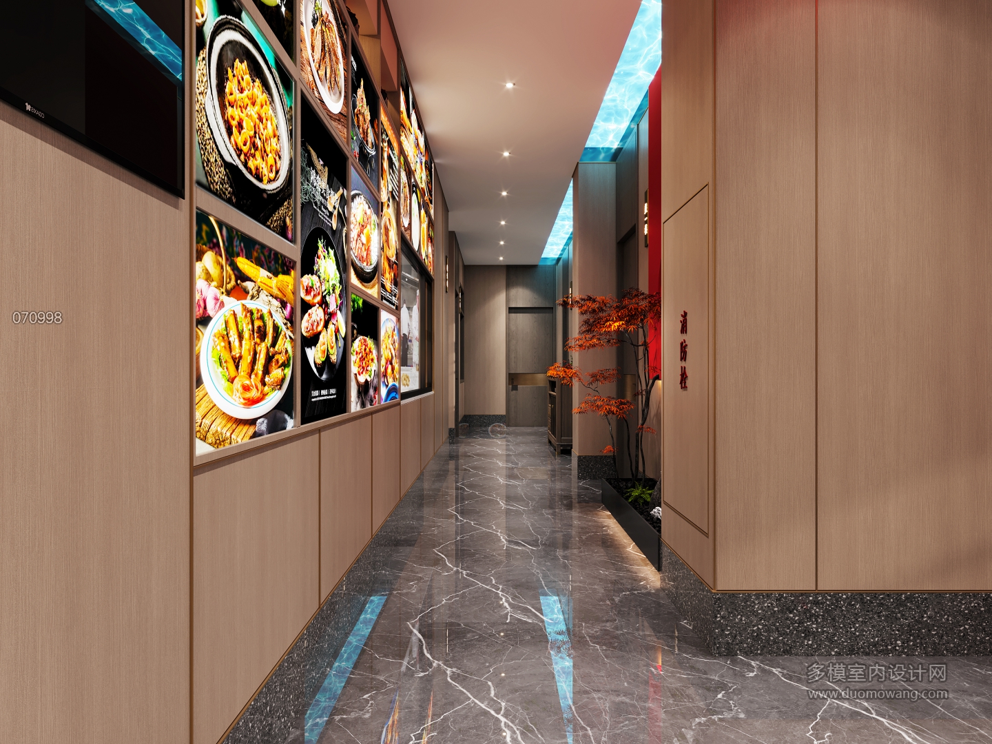 餐厅一楼过道