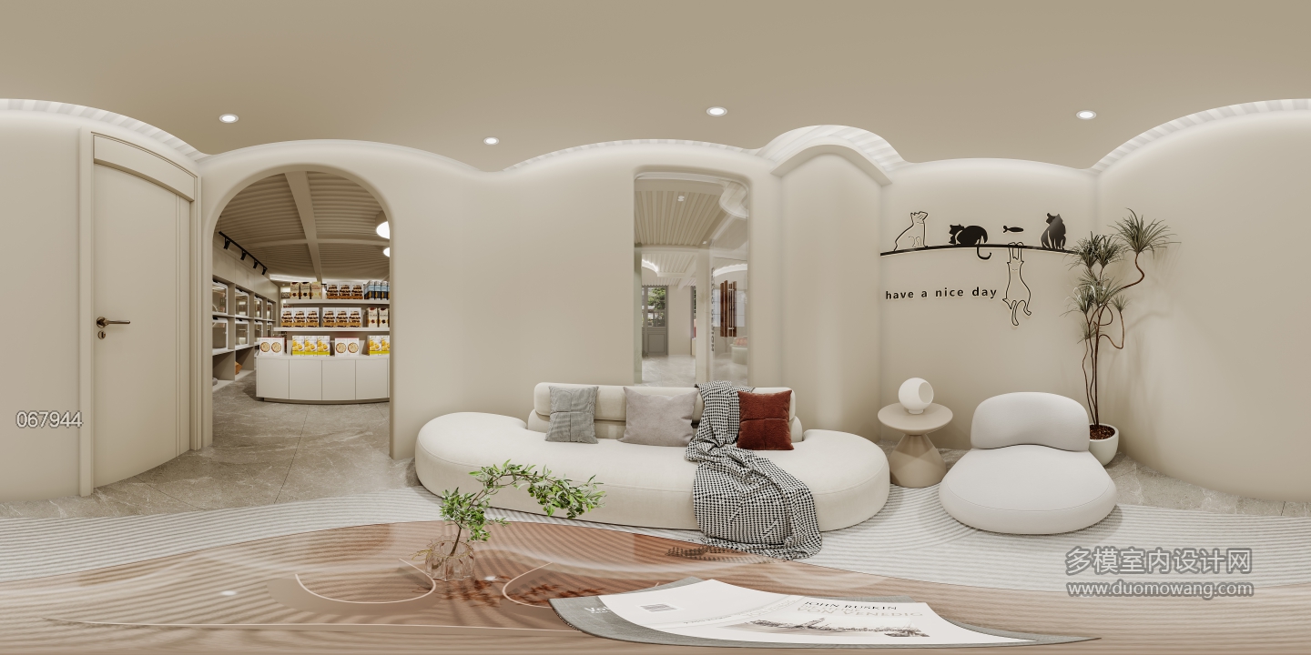现代宠物店 全景