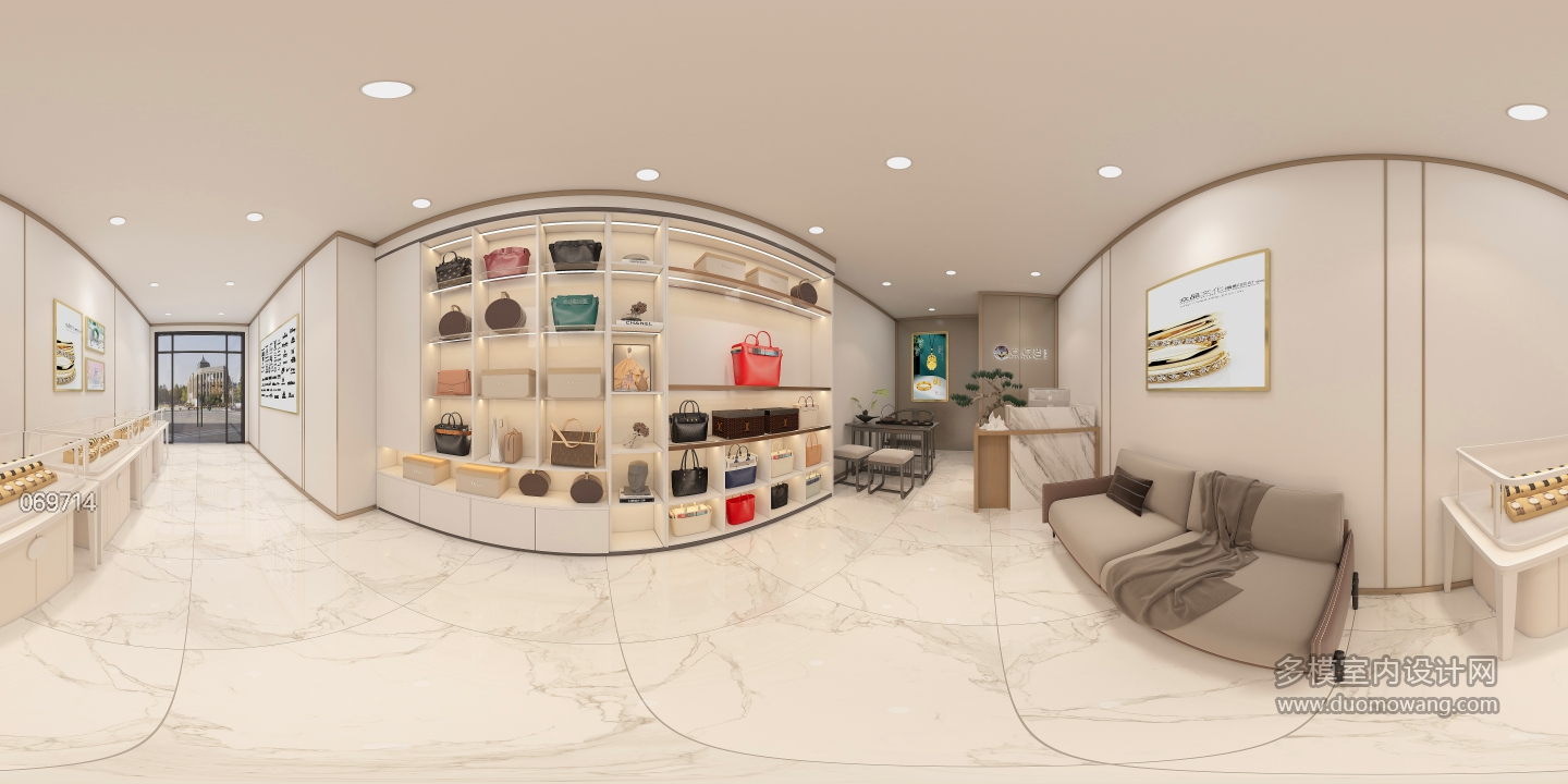 现代奢饰品 店 全景