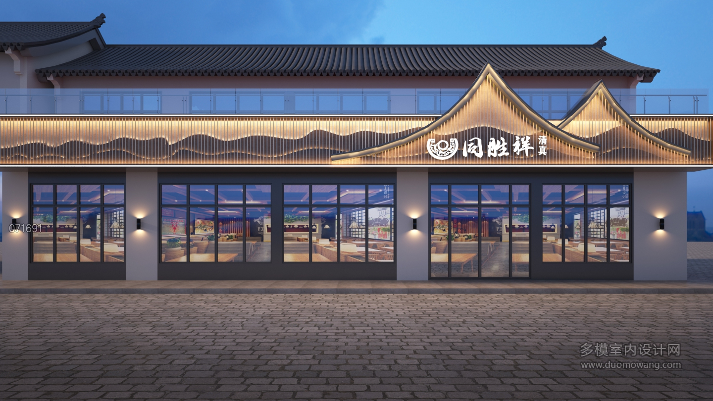 德维尔门头透视