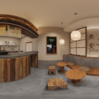 现代奶茶店