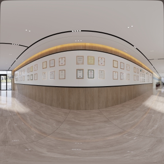 现代大厅展示区全景
