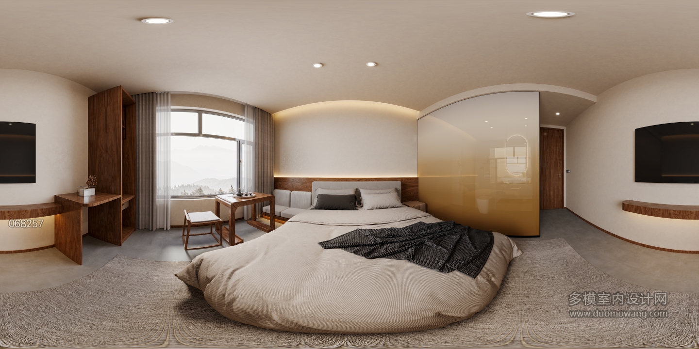 新中式二层客房5全景