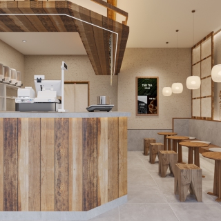 现代奶茶店
