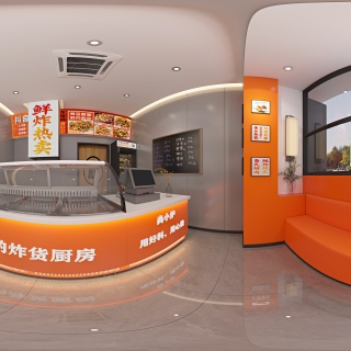 现代临淄炸肉 全景
