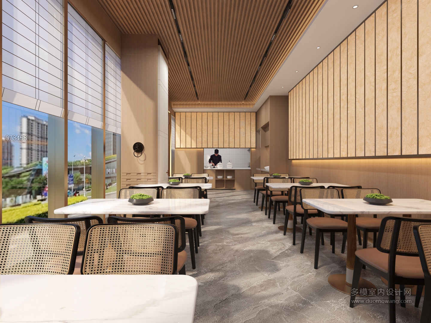 现代酒店面馆餐厅 (2)