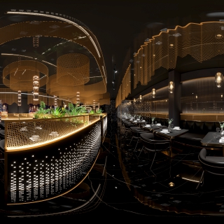 现代餐厅散区360
