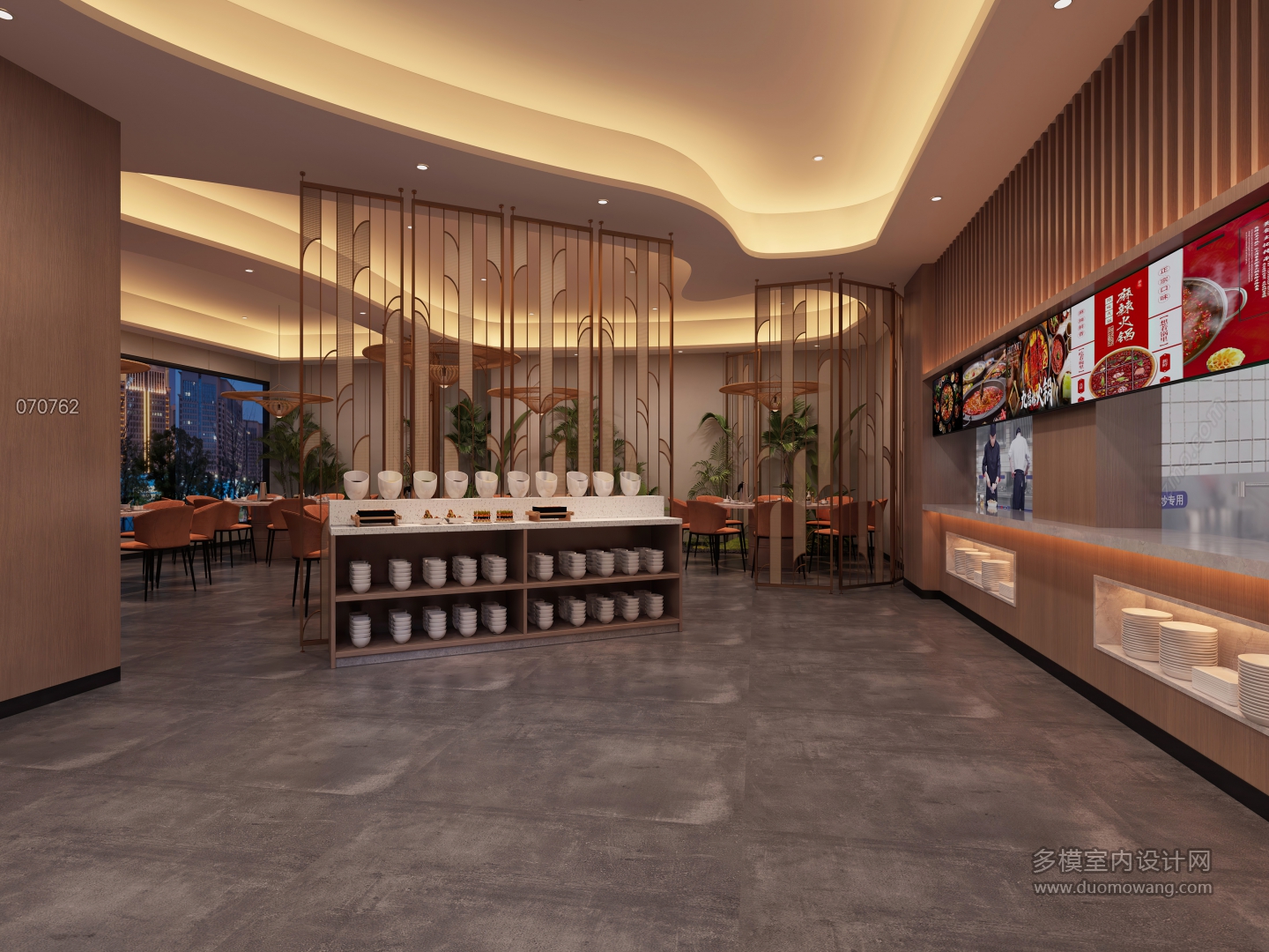 现代火锅店1F散座区1静态b (1)