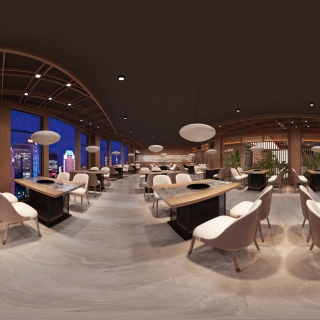 现代餐厅1F散座区 (1)