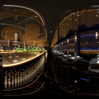 现代餐厅散区360