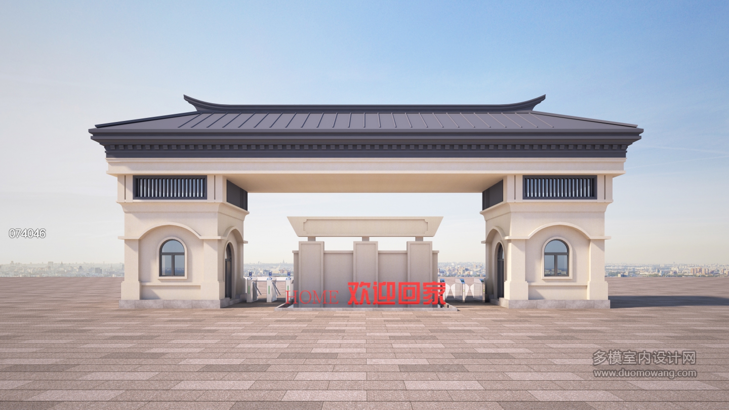 大门透视