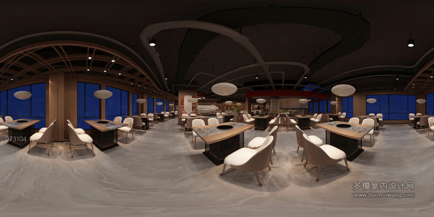 现代餐厅2F散座区A (1)