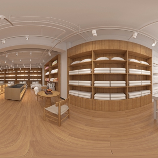 现代 家纺店 全景01