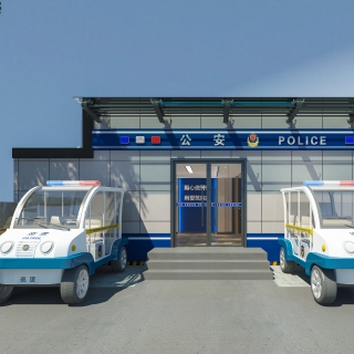 现代警务室门头