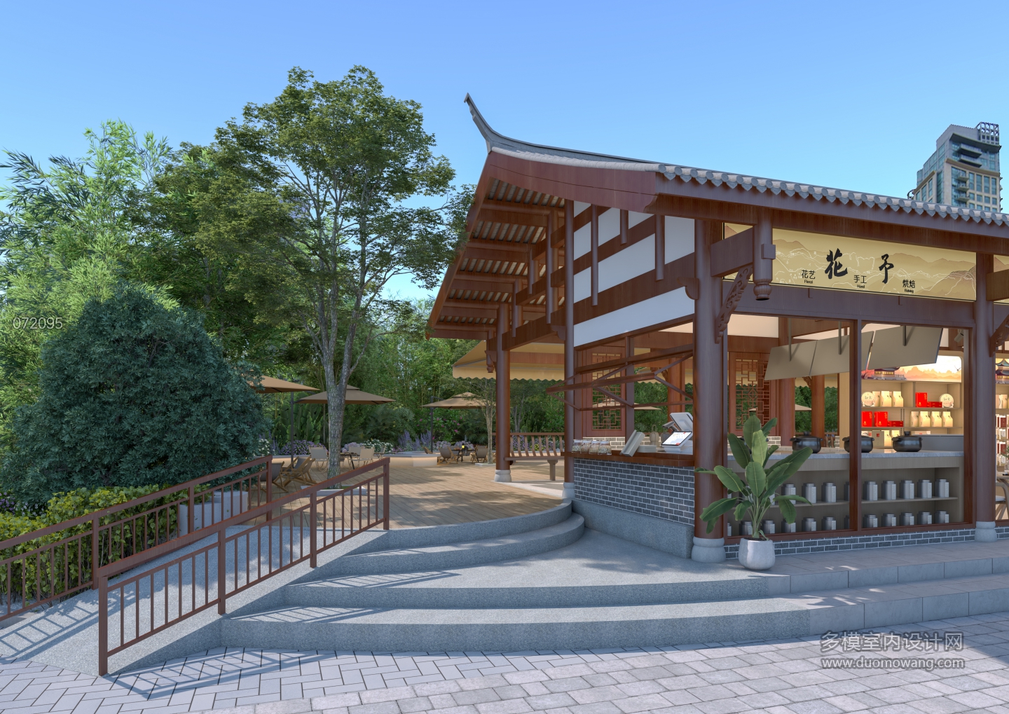 花店景观透视