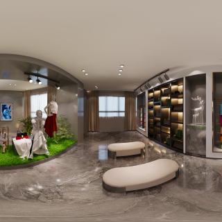 现代布艺店全景02