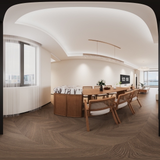 现代餐厅厨房360