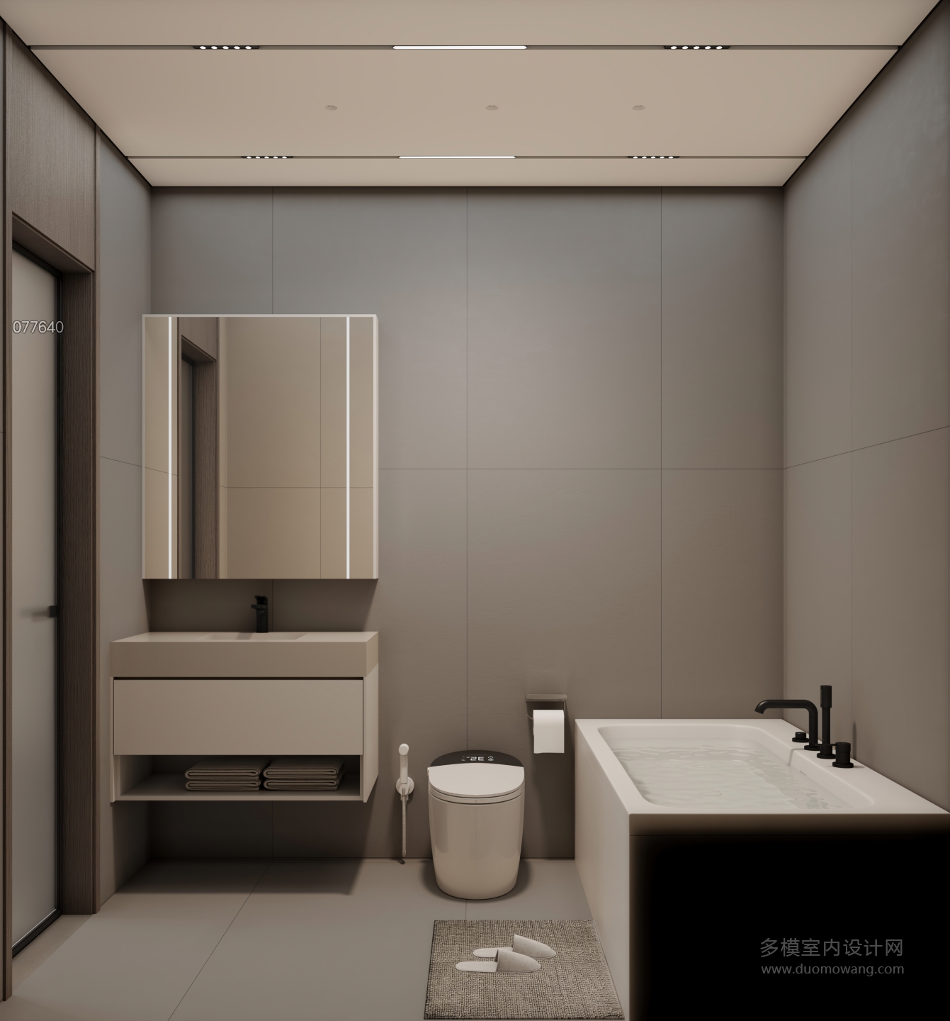 现代意式负二楼公共卫