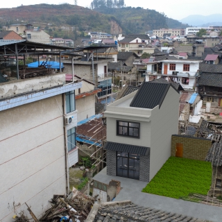 别墅鸟瞰合实景