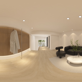 现代服装店静态二楼全景