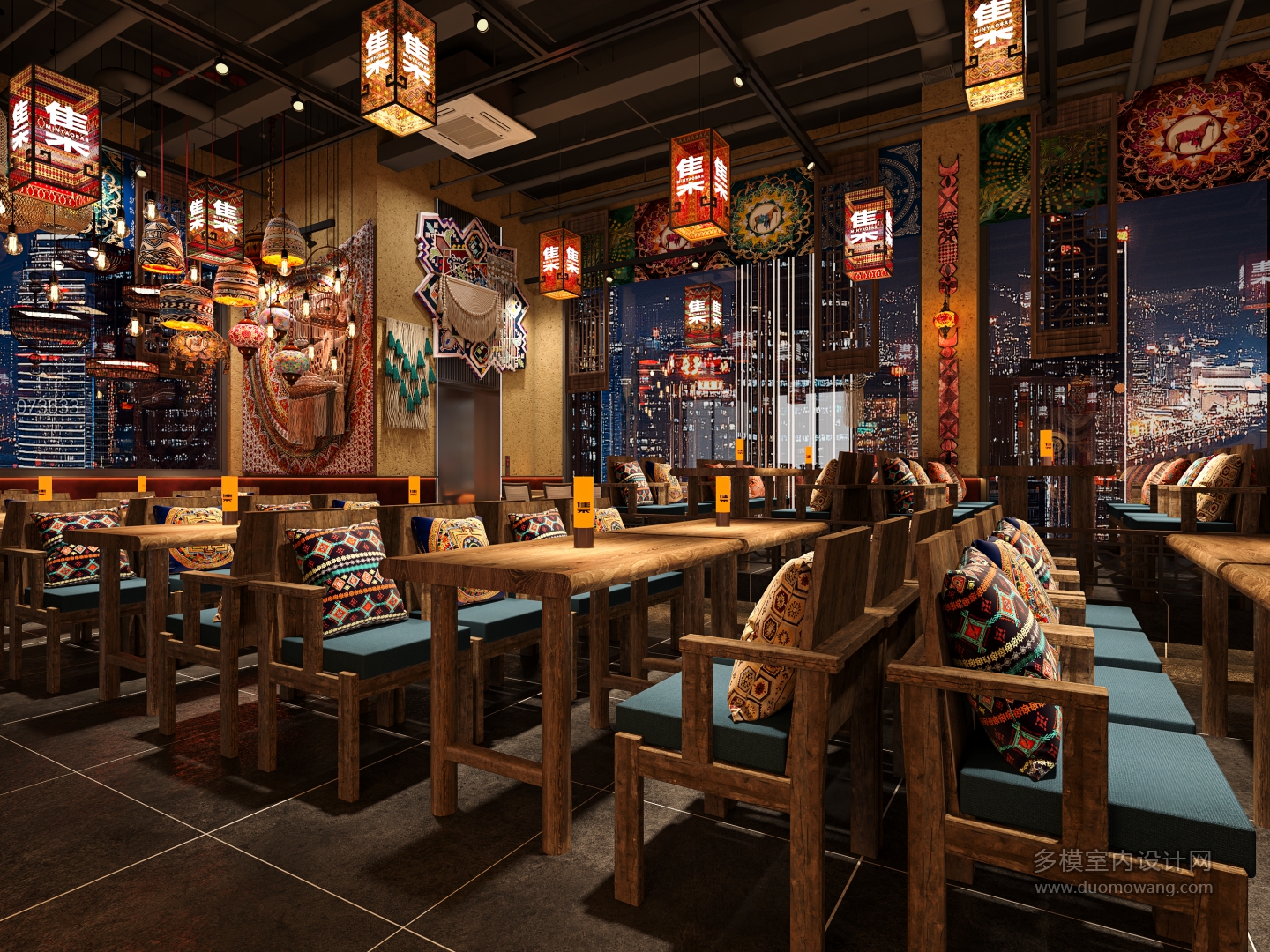 民族风酒吧餐区