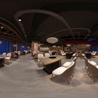 现代餐厅2F散座区A (1)