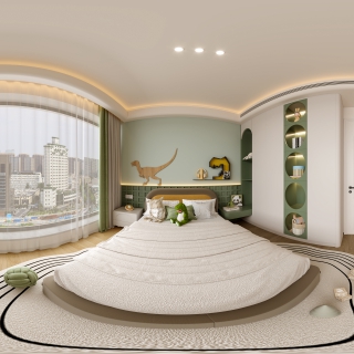 现代小孩房全景