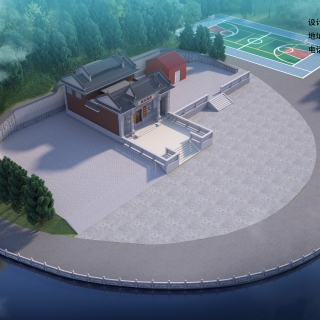 古建宗祠鸟瞰