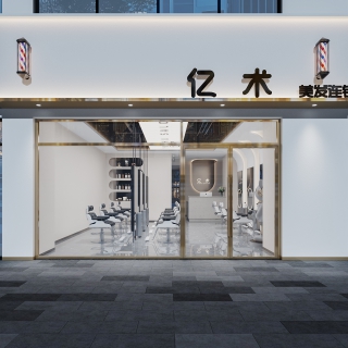 现代理发店门头_门头