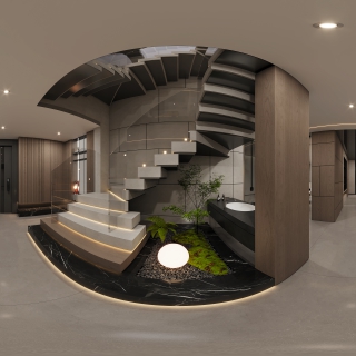 负二层楼梯间全景