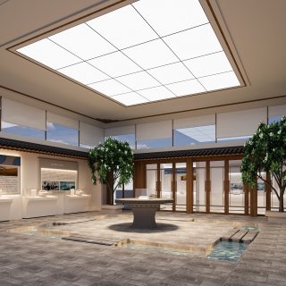 现代展厅办公室