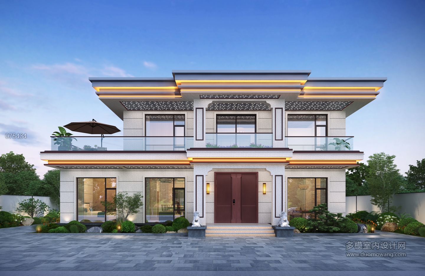 现代自建房别墅