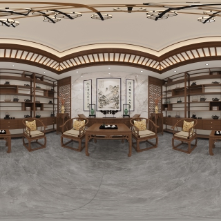 新中式堂屋全景