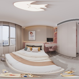现代女儿房方案一全景