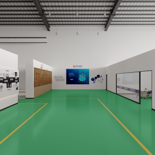 现代展厅特写