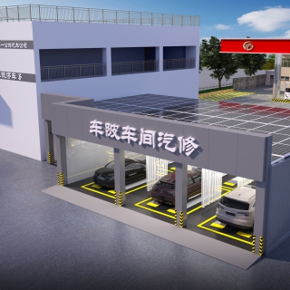 洗车店透视