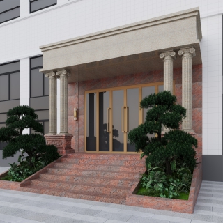 现代厂房门头